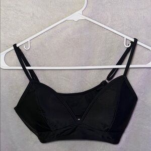 Black Women's Black Bikini Top